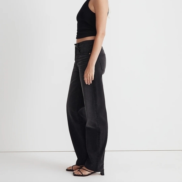 Madewell Tall Low-Slung Straight Jeans in Kent Wash size 28 TALL NWT NM768 - Picture 3 of 14